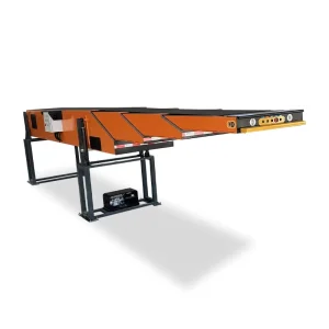 Motorized Telescoping Belt Conveyor Extendable Truck Unloading Equipment With Variable Speed Control Panel