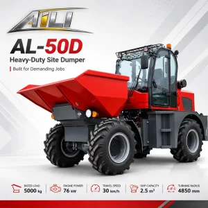 Mountain Raise Dump Truck Agriculture Articulated Mining Trucks Wheel Loader Truck Cranes Front Bucket with Rotatable