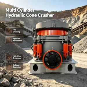 Multi Cylinder Hydraulic Cone Crusher Mining Ore Crushing Equipment Adjustable Cavity for Quarry Aggregate Production Line