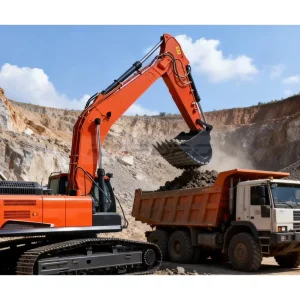 Multi Function Mining Digger Machine 38 Ton Hydraulic Crawler Big Excavator With Attachments