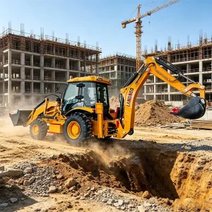 Multi Purpose Backhoe Loader Digging Depth 4.1m Lifting Capacity 2.8t for Mining and Infrastructure