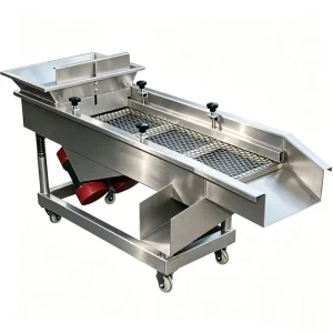 Multi layer Adjustable Stainless Steel Linear Vibrating Screening Machine for Ore PLC Controlled Screen Mesh
