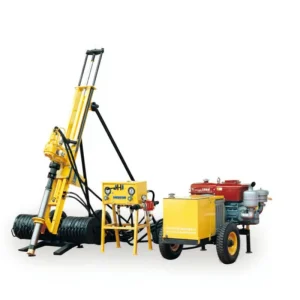Multi type Simple 20m Small Borehole Portable DTH Drill Rig Pneumatic Rock Drill Rotary Mine Drilling Rig Electric 1 Set Mining