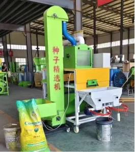 Multifunctional Easy Maintenance Seed Grading Cleaning Machine High Precision Pure Copper Motor 3kW Farm Grain