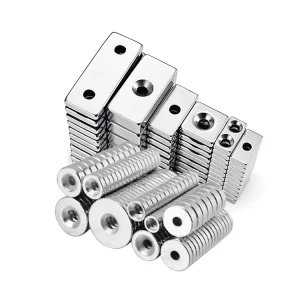 Neodymium Magnets With Screw Hole Countersunk Magnetic N52 Base Flat Countersunk Holes Magnet