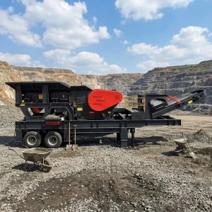 New Tyre MTN1213 III Wheel Three Combination Mobile Station Construction Stone Crusher Plant