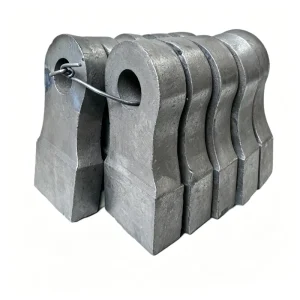 OEM Composite Cast Hammer Blade Shock Resistant Gold Quarry Rock Crusher Parts