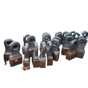 OEM ISO Standard Casting Mining Coal Mill Crusher Wear Parts High Manganese Steel Hammer Head