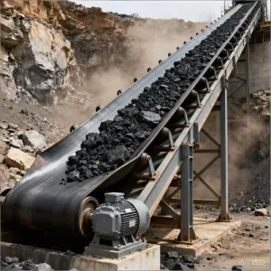 Oil Resistant Steel Mesh Conveyor Belt for Mining Quarry Cement and Port Logistics Conveyor Belt