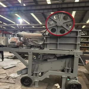 One Machine Equals One Complete Sand and Gravel Production Line Mobile Jaw Crusher