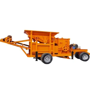 One Machine Multiple Uses Mobile Crushing Station Wheel Mounted Jaw Crusher for Rock Waste Concrete