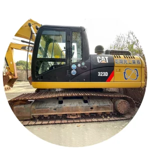 One Owner Diesel Hydraulic 323D Used Caterpillar Excavator 23 Ton Orig Paint No Rust for Mining Work Ready to Ship