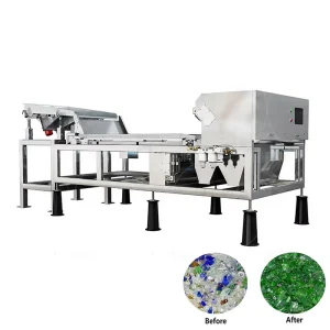 Optical Glass Sorting Equipment for White Flint Green Brown Amber Glass Separation