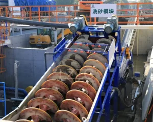 Ore Gravel Spiral Separator High Strength Clay Washing Equipment with Polyurethane Blades, Motorized, 25~300 T/h