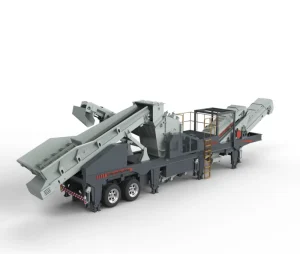 Ore Mining Aggregate Crushing Station with Impact Crusher and Vibrating Screen for Quarry Plant