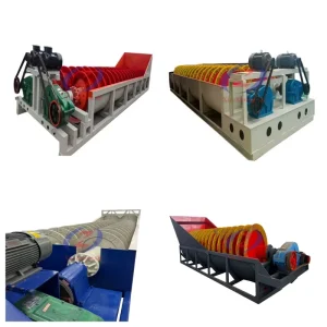 Ore Sand Washer Machine Heavy Type Double Spiral Ore Washing Classifier Dewatering CE 2XLZ-762 Diameter 762mm 100-150tph