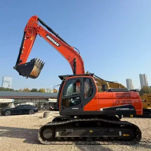 Original Doosan DX225LC 9C Crawler Excavator Used Hydraulic Digger Tracked Earthmoving 22ton Mining Engineering Wheel Bager