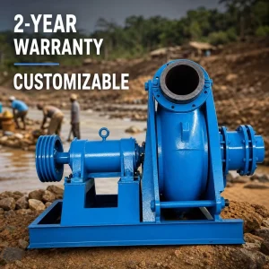 Outdoor Weatherproof Heavy Load Alluvial River Sand Gold Collecting Onsite Mining Construction Gold Mining Pump