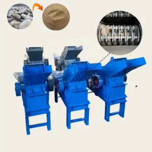 PC Hammer Crusher Gold Ore Pulverizer Portable Fine Grinder 3t/h Capacity Adjustable Output Mining Mill AC Motor 50-100mm