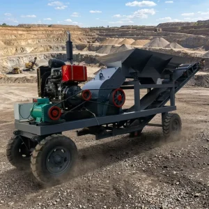PC400*600 Hammer Crusher Max 20t/h Capacity for Broken Stone Diesel Engine Made in Henan China