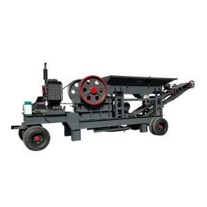 PE 750*1060 Mobile Jaw Crusher AC Motor PLC Gearbox Screen Vibrating Feeder 130-150t/h Capacity for Mining Construction