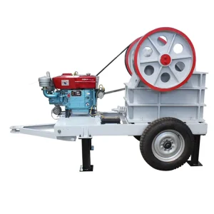 PE Jaw Crusher AC Motor High Capacity Rock Stone Crushing Machine with Engine Bearing Gear