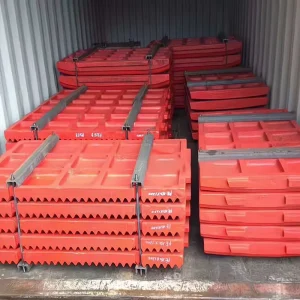 PE Series Jaw Crusher Wear Parts Custom Cast High Manganese Steel Jaw Plates for Ore Mining Machinery