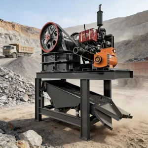 PE250X400 Mobile Jaw Crushing & Screening Plant with Bearing High Productivity CE Certified Primary Crusher for Mining
