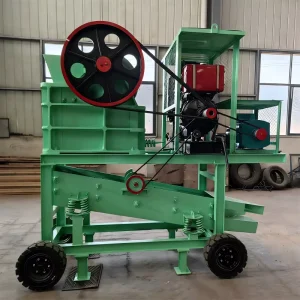 PE250X400 Mobile Jaw Crushing and Screening Plant for Sand and Gravel Plant Jaw Crusher with Screen