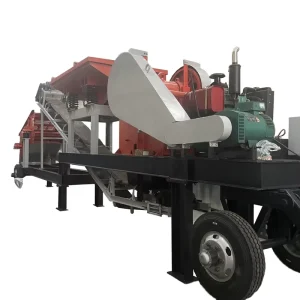 PE300*500 Mobile Jaw Crusher AC Motor Trailer Type Crushing Screening Plant with Gearbox Bearing