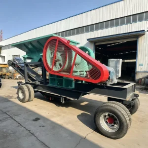 PE400*600 Jaw Crusher with AC Motor Conveyor and Vibrating Feeder Max. 50t/h Capacity Mining Equipment for Sand and Gravel Plants