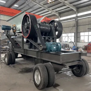 PE400X600 Tire Type Mobile Jaw Crusher High Capacity Wheeled Crushing Plant for Hard Rock Granite Limestone Mining