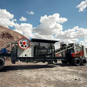 PE500*750 Mobile Jaw Crusher with AC Motor Engine for Sand Making Complete Sand making Production Line Screening