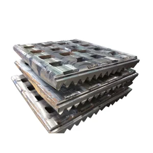 PE750x1060 High Manganese Steel Casting Jaw Plate Mn13Cr2 Mn18Cr2 ISO9001 Certified Jaw Parts Mining Machines