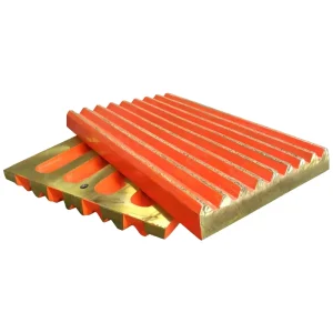 PEX150*750 Forged High Manganese Alloy Jaw Plate Jaw Tooth Plate Fine Crushing Jaw Crusher Replacement Parts for Coal Mining Use