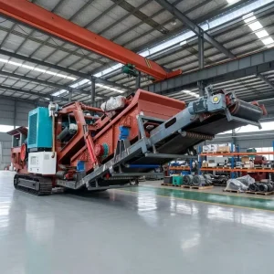 PF1214 Crawler Mobile Impact Crusher Plant with Two Types Finished Materials Output for Mining Quarry