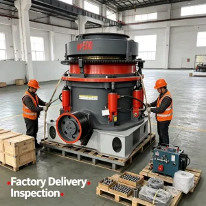PLC Automated Cone Crushing Equipment Instant Tramp Metal Expulsion for Large Scale Surface Mines