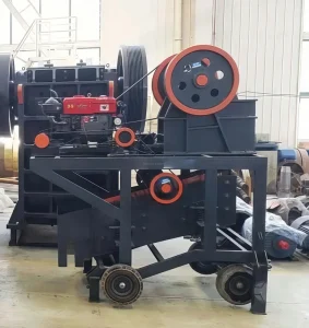PTO Portable Electric Jaw Crusher with Motor & Bearing Max.10t/h Capacity for Stone Ore Mining