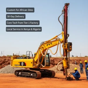 PVT Core Gold Mining Drill Rig 30m 115-127mm Cummins Engine Diesel Powered Excavator Undercarriage Mobility Durable Manufacturer