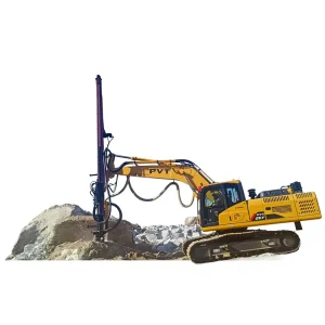 PVT Diesel-Powered Drilling Rig Cummins Engine for Mining Construction 30m Depth 115-140mm Diameter Hard Rock Blasting