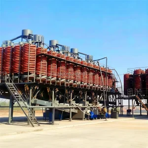 Pakistan Copper Titanic Rutile Iron Aluminum Silica Ore Spiral Chute Equipment for Gold Mining Separation
