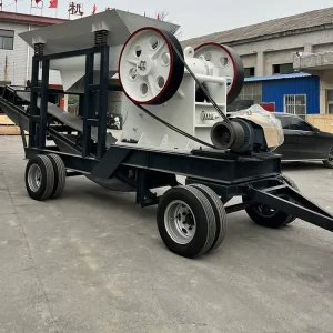 Pe200X300 Small Mobile Jaw Crusher With Diesel/Electric Engine, Portable Rock Crusher on Wheels for Mining and Construction