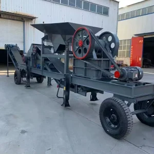 Pe250X400 Small Capacity Mobile Diesel Engine Stone and Rock Jaw Crusher Machine for Gold Mining