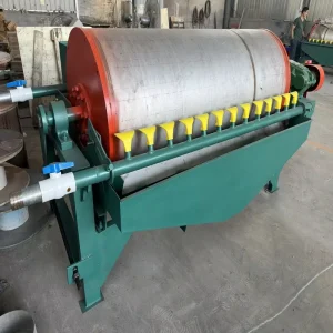 Permanent Magnetic Drum Separator Wet Type Continuous Operation Iron Sand Processing Heavy Media Recovery Mining
