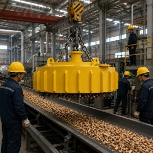 Permanent Magnetic Iron Remover Non-Demagnetizing Design for Material Processing