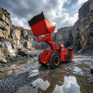 Plateau Hardrock LHD Loader Tuoxing WJ 2 84kW F6L914 Diesel PowerShift Scooptram 2 Cubic Meter for Narrow Drift Mining