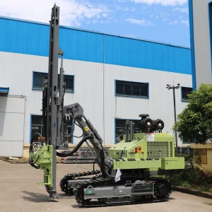 Pneumatic Crawler DTH Drilling Rig Diesel-Powered 50m Drilling Depth 2500N.m Torque Energy Saving