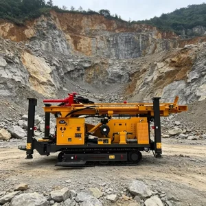 Pneumatic Rock Drill Diesel-Powered Water Well Drilling Machine Bored Pile & Hole Equipment with Pump Max.100m Depth