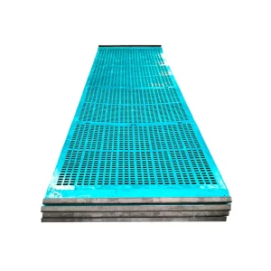 Polyurethane PU Sieve Mesh Plate Mining Dewatering Mineral Separation Sand Washing Tensioned Rubber Screen Panel