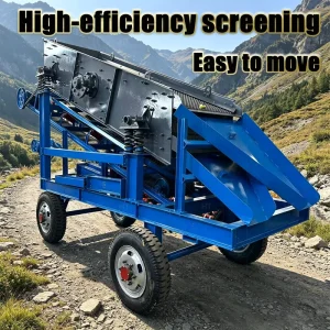 Portable 2YK1236 Type Mobile Vibrating Screening Machine Efficient Gravel Coal and Granite Screening Equipment